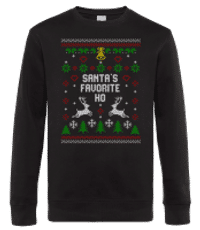 Santa's Favorite Ho - Sweat-shirt standard pour homme - Noir - Devant