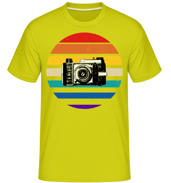 Preview: Retro Camera -  Shirtinator Men's T-Shirt - Lime - Front