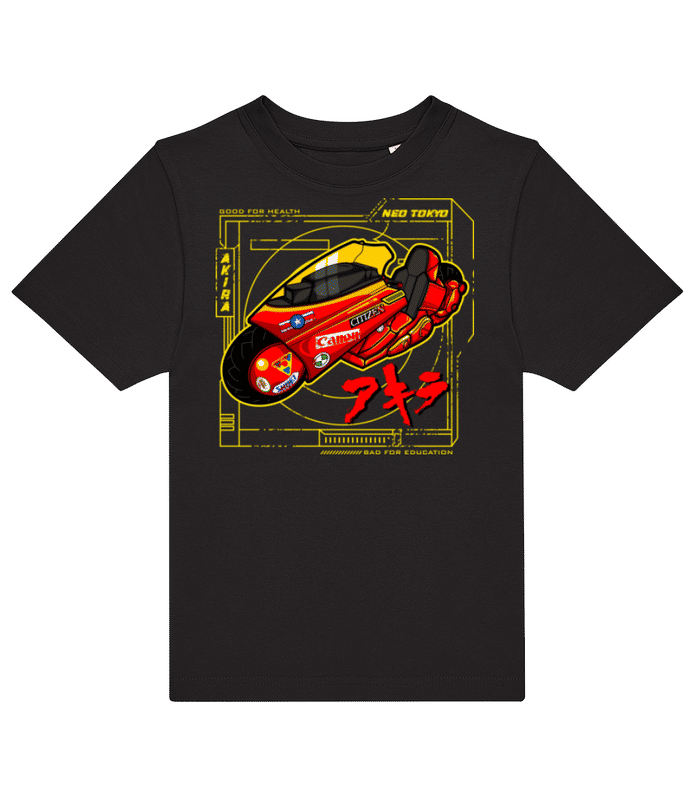 Vorschau: Neo Tokyo Bike - Kinder T-Shirt B&C - Schwarz - Vorne