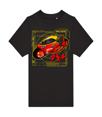Neo Tokyo Bike - Kinder T-Shirt B&C - Schwarz - Vorne