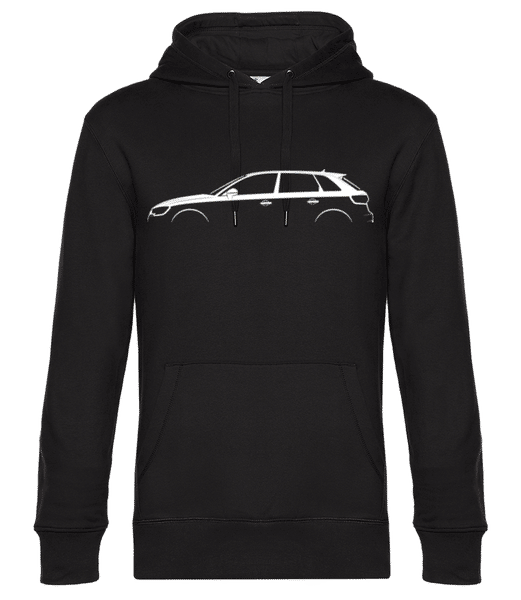 Aperçu: 'Audi A3 Sportback (8V)' Silhouette - Sweat à capuche premium Unisexe - Noir - Devant