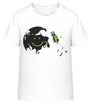 Lune Souriante - T-shirt shirtinator Enfant - Blanc - Devant