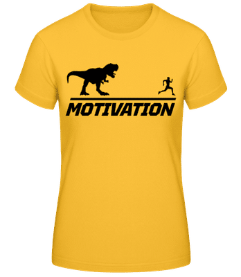 Motivation - T-shirt standard Femme - Jaune doré - Devant