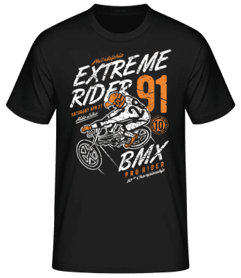 Extreme Rider - Men's Basic T-Shirt - Black - Front