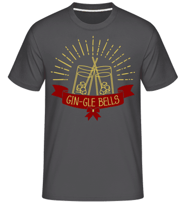 Gin-gle Bells -  T-Shirt Shirtinator homme - Anthracite - Devant