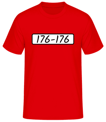 Les Rapetou 176-176 - T-shirt standard Homme - Rouge - Devant