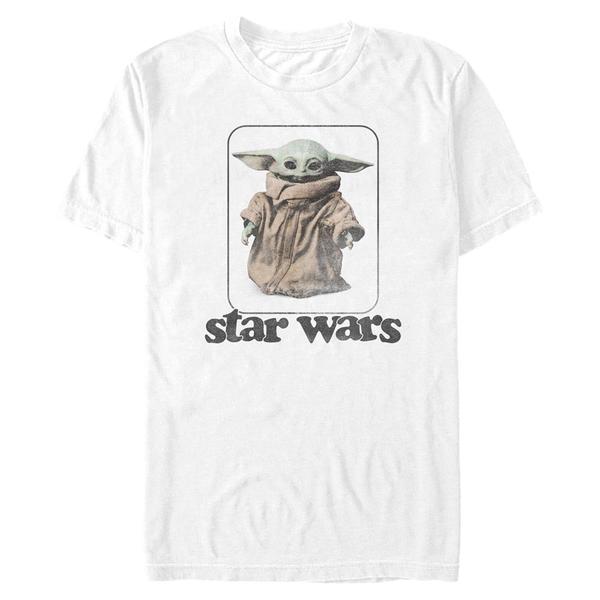 Star Wars - The Mandalorian - The Child Retro No Stripes - Homme T-shirt - Blanc - Devant