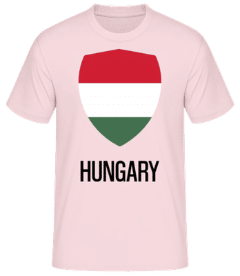 Hungary - Camiseta básica para hombre - Rosa - delante