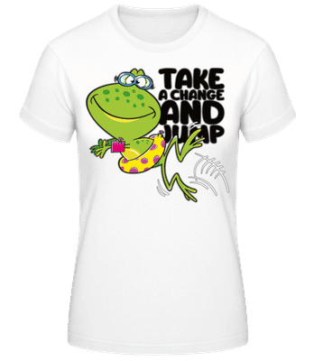 Frog Jump - Camiseta básica de mujer - Blanco - delante
