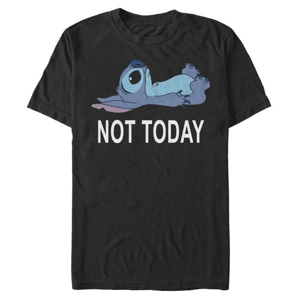 Preview: Disney - Lilo & Stitch - Stitch Not Today - Men's T-Shirt - Black - Front