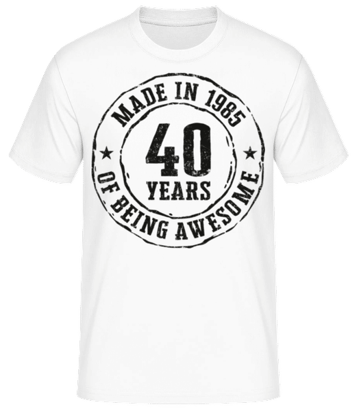 Preview: Made In 1985 - Men's Basic T-Shirt - White - Front