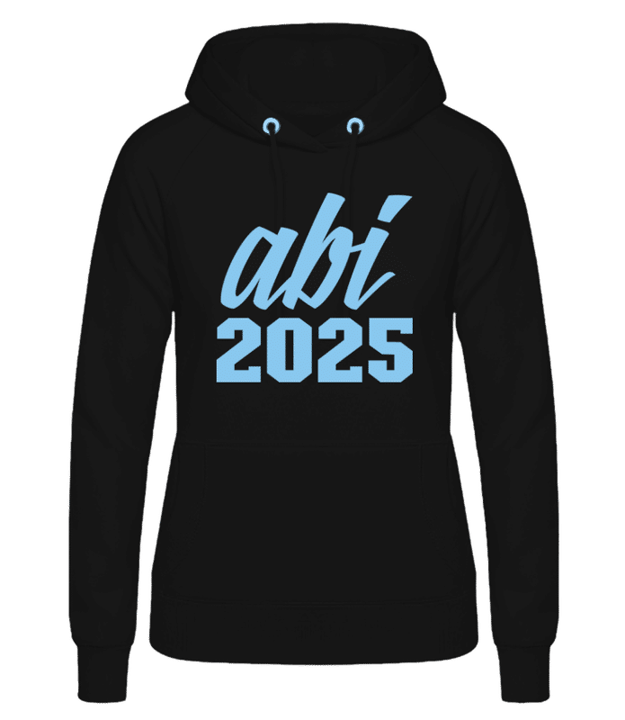 Vorschau: Abi 2025 - Frauen Hoodie - Schwarz - Vorne
