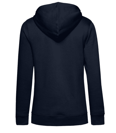  Frauen Bio Hoodie mit seitlichen Taschen - Marine - Hinten