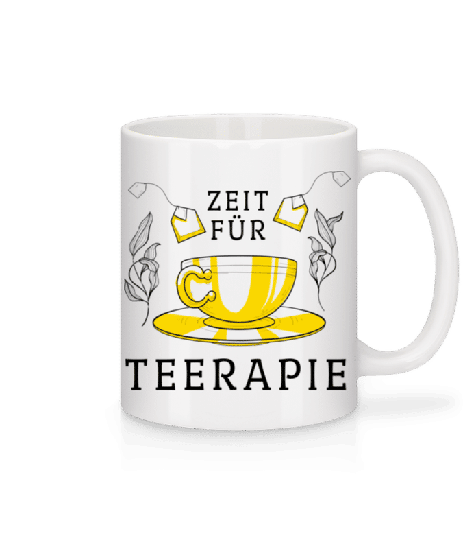 Vorschau: Zeit Für Teerapie - Tasse - Weiß - Vorne