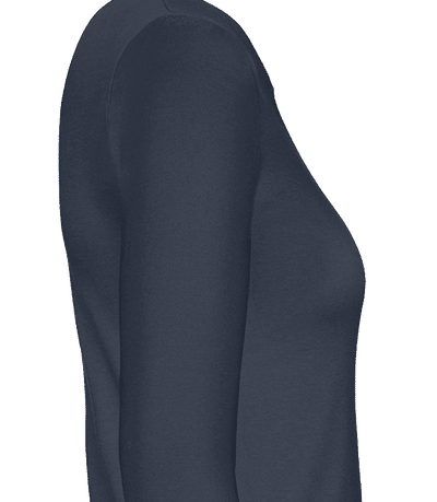 T-shirt manches longues femme B&C - Bleu marine - Droite