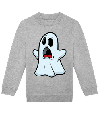 Comic Ghost Anxious - Sudadera estándar para niño/a - Gris moteado - delante