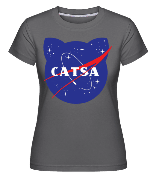 Preview: Catsa -  Shirtinator Women's T-Shirt - Anthracite - Front