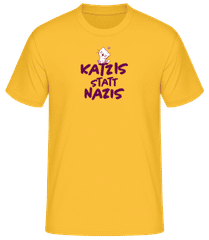 Katzis Statt Nazis · Männer Basic T-Shirt