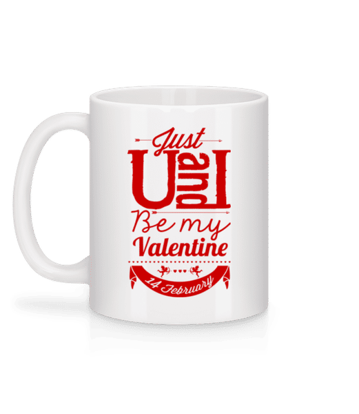 Vorschau: Be My Valentine Red - Tasse - Weiß - Hinten