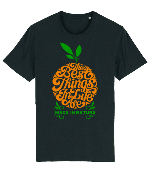Vorschau: The Best Things In Life - Männer Bio T-Shirt Stanley Stella 2.0 - Schwarz - Vorne