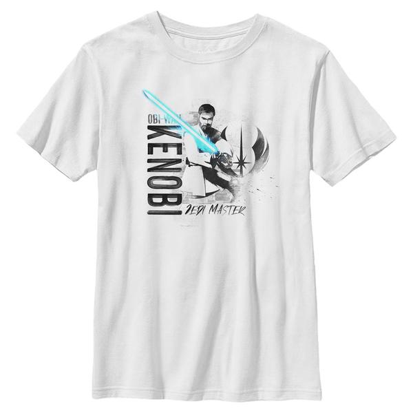 Aperçu: Star Wars - The Clone Wars - Obi-Wan Obi Collage - Enfant T-shirt - Blanc - Devant