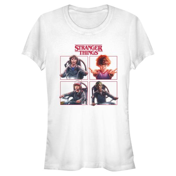Netflix - Stranger Things - Skupina Cast Box Up - Femme T-shirt - Blanc - Devant