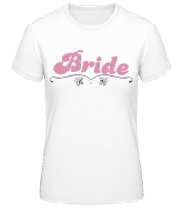Bride Flowers - Women's Basic T-Shirt - White - Front
