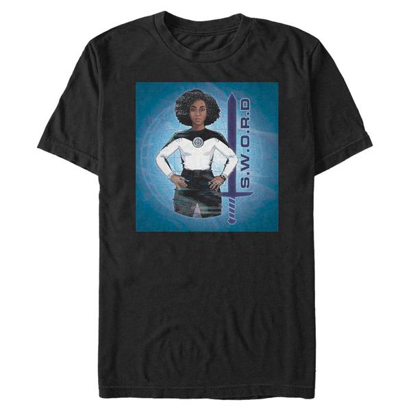 Aperçu: Marvel - WandaVision - Monica Rambeau Sword - Homme T-shirt - Noir - Devant