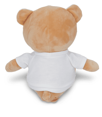 Ours en peluche personnalisé - Blanc - Derrière