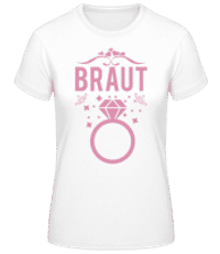 Braut Hochzeitsring - Frauen Basic T-Shirt - Weiß - Vorne
