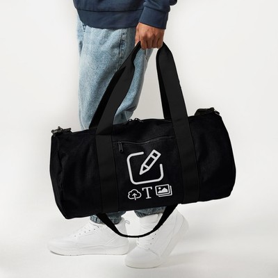 BagBase Retro Sports Bag - Black