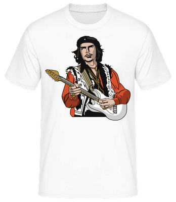 Che Guevara Hendrix - Camiseta básica para hombre - Blanco - delante