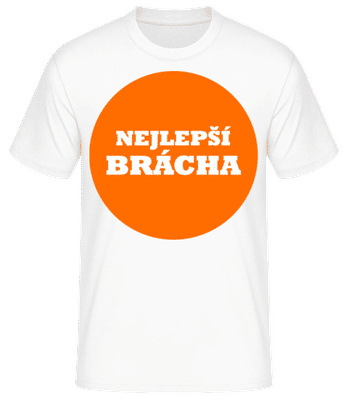 Nejlepší Brácha - Pánské basic tričko - Bílá - Napřed
