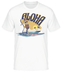 Surfer Aloha · Men's Basic T-Shirt