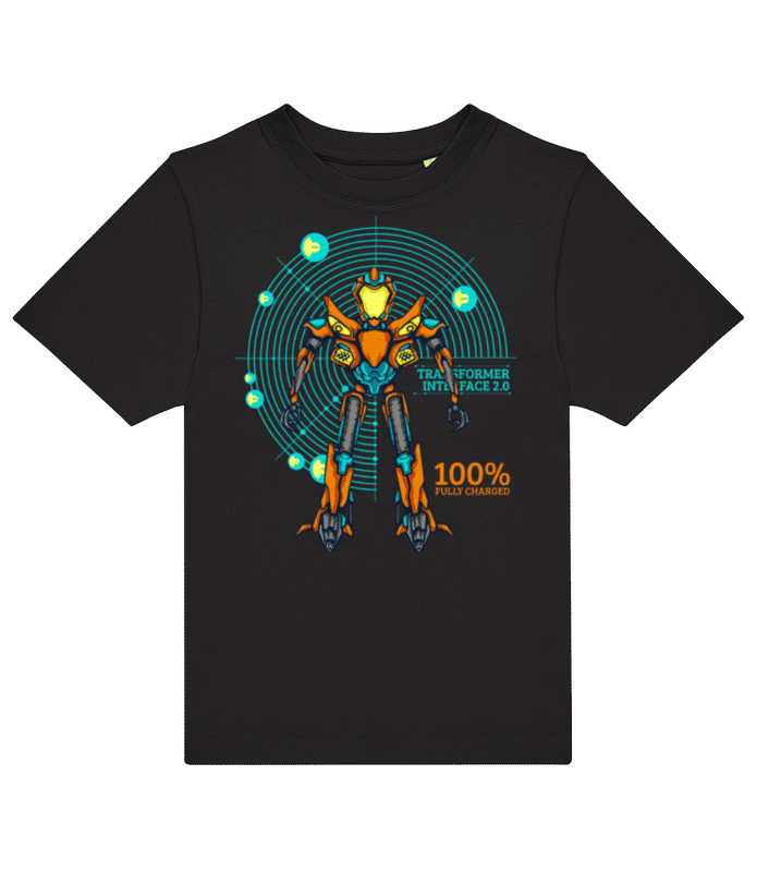 Vorschau: Fully Charged - Kinder T-Shirt B&C - Schwarz - Vorne