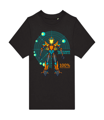 Fully Charged - Kinder T-Shirt B&C - Schwarz - Vorne