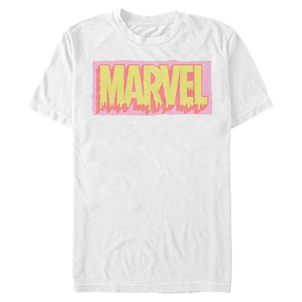 Aperçu: Marvel - Logo Drip - Homme T-shirt - Blanc - Devant