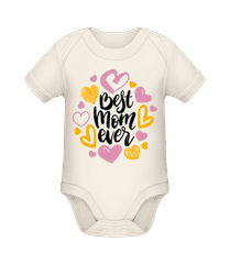 Best Mom Ever Hearts · Organic Baby Body