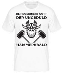 Der Nordische Gott Hammersbald · Männer Basic T-Shirt