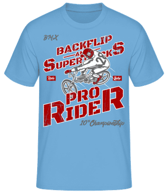 Pro Rider Red - Pánské basic tričko - Světle modrá - Napřed