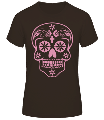 Día de los Muertos Godille - T-shirt standard Femme - Marron - Devant