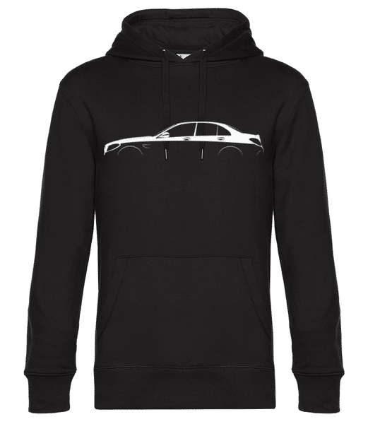 Vorschau: Silhouette 'Mercedes C-Class AMG W205' - Unisex Premium Hoodie - Schwarz - Vorne