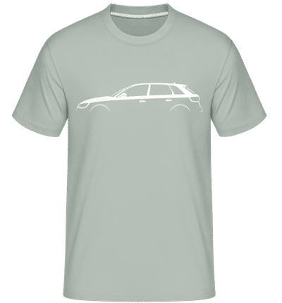 'Audi A3 Sportback (8V)' Silhouette - Shirtinator Men's T-Shirt - Mint Green - Front