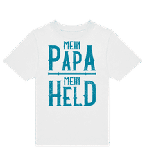 Mein Papa Mein Held Türkis · Kinder T-Shirt B&C
