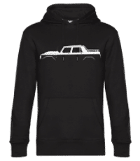 'Lamborghini LM002' Silhouette - Men’s Standard Hoodie - Black - Front
