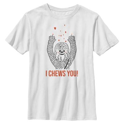 Star Wars - Chewbacca I Chews You Chewy - Enfant T-shirt - Blanc - Devant