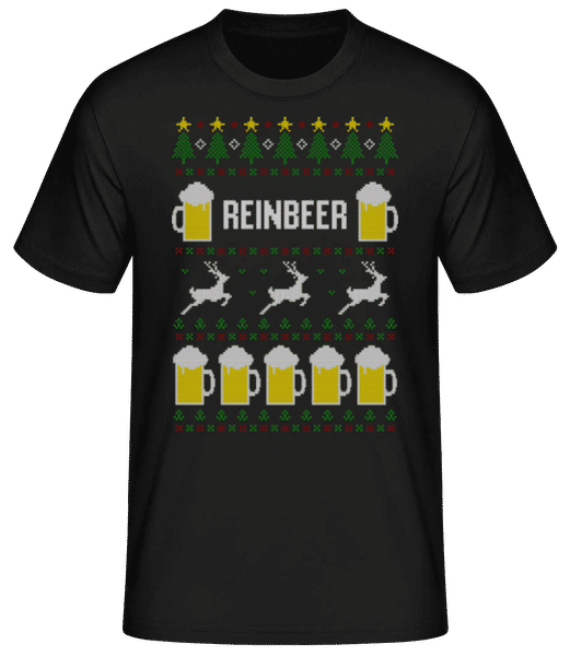 Vorschau: Reinbeer - Männer Basic T-Shirt - Schwarz - Vorne
