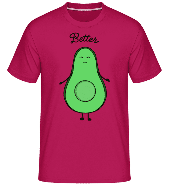 Aperçu: Better -  T-Shirt Shirtinator homme - Magenta - Devant