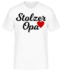 Stolzer Opa Schwarz · Männer Basic T-Shirt