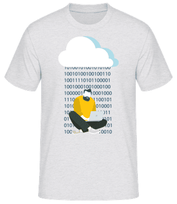 programming - Camiseta básica para hombre - Gris moteado - delante